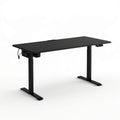 Elektrisch höhenverstellbarer Schreibtisch 140 x 60 cm Schwarz, Höhe 72–118 cm
